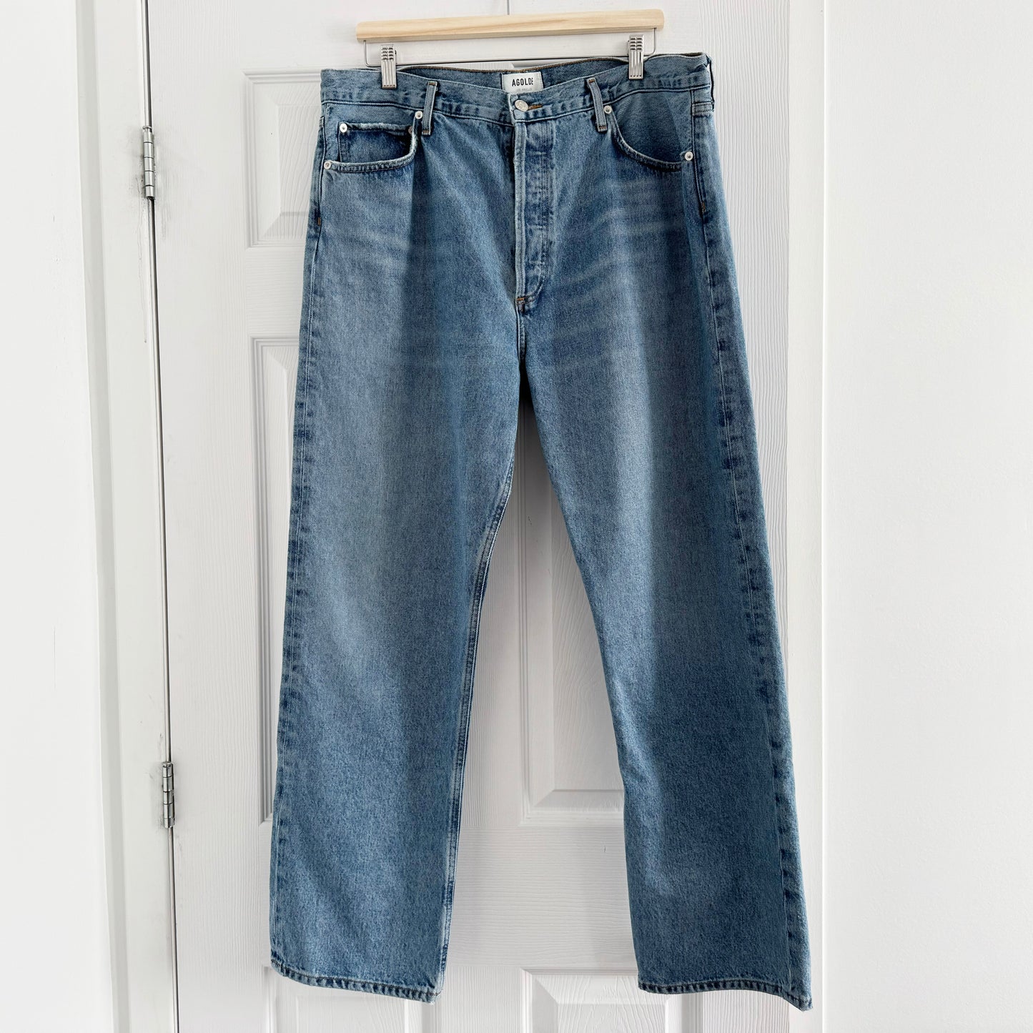 AGOLDE 90's Pinch Waist Jeans in "Navigate", size 34