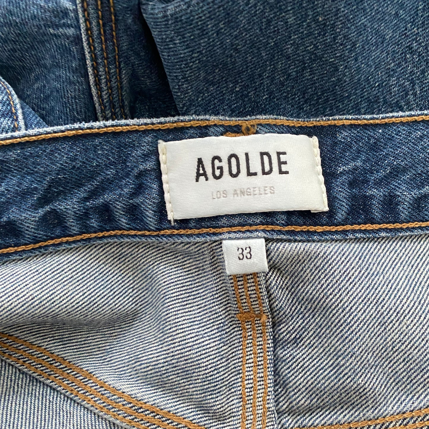 AGOLDE "Madga" Carpenter Jeans in Darkness, size 33 (fits 33/34)