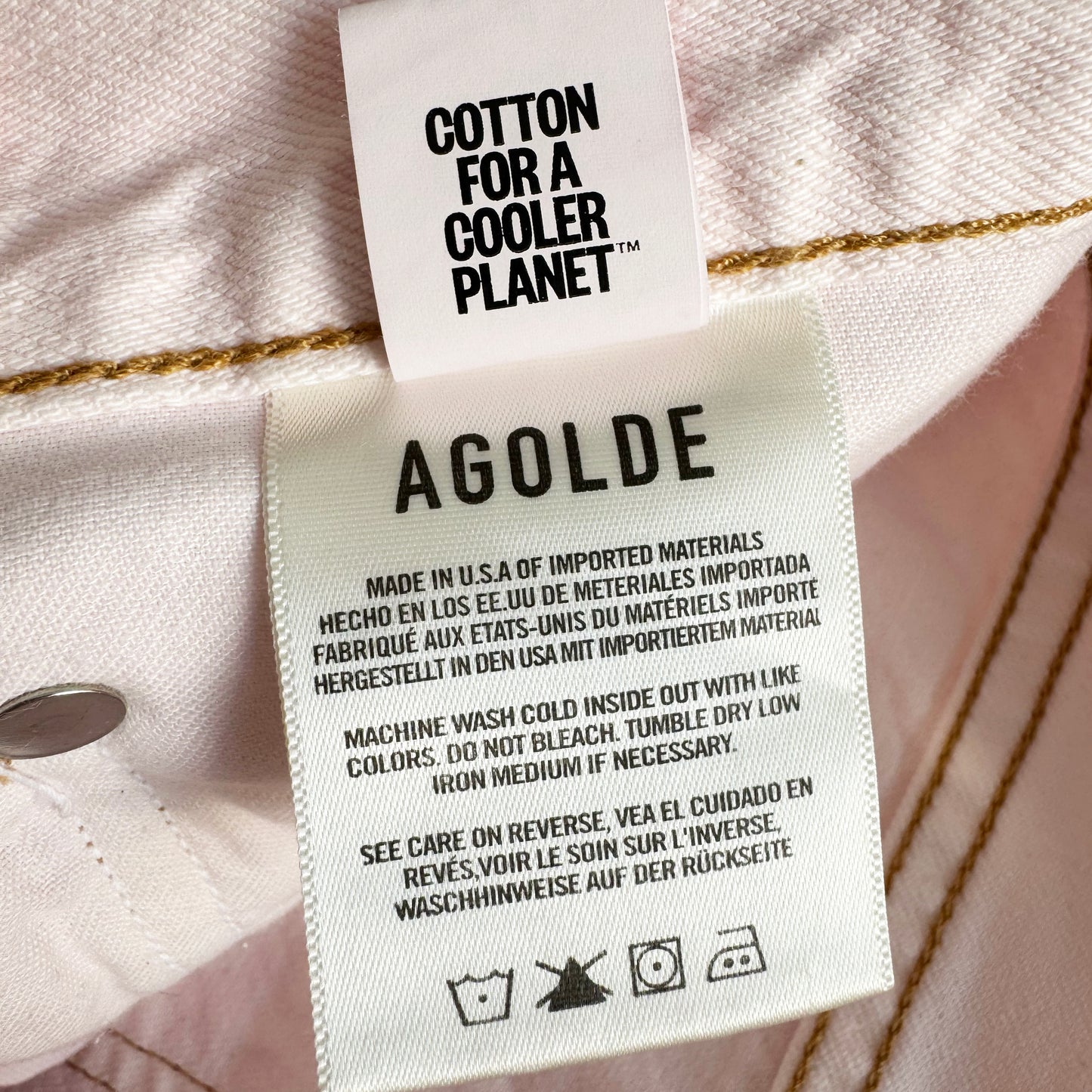 AGOLDE 90's Jean in Cosmos (pink), size 27