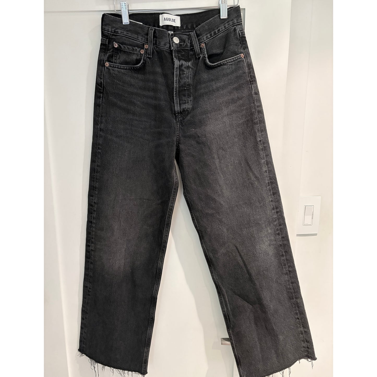 AGOLDE "Ren" Jean in "Arcane" Black, size 26