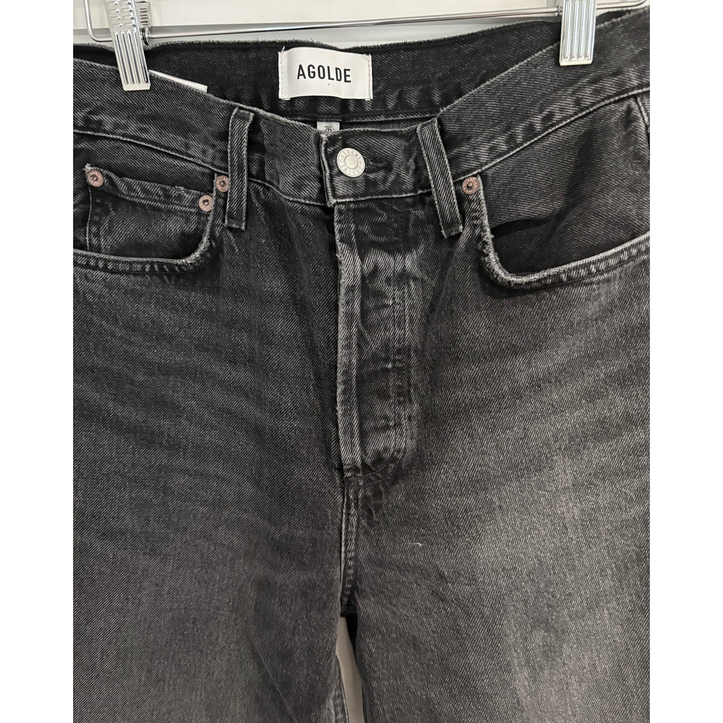 AGOLDE "Ren" Jean in "Arcane" Black, size 26