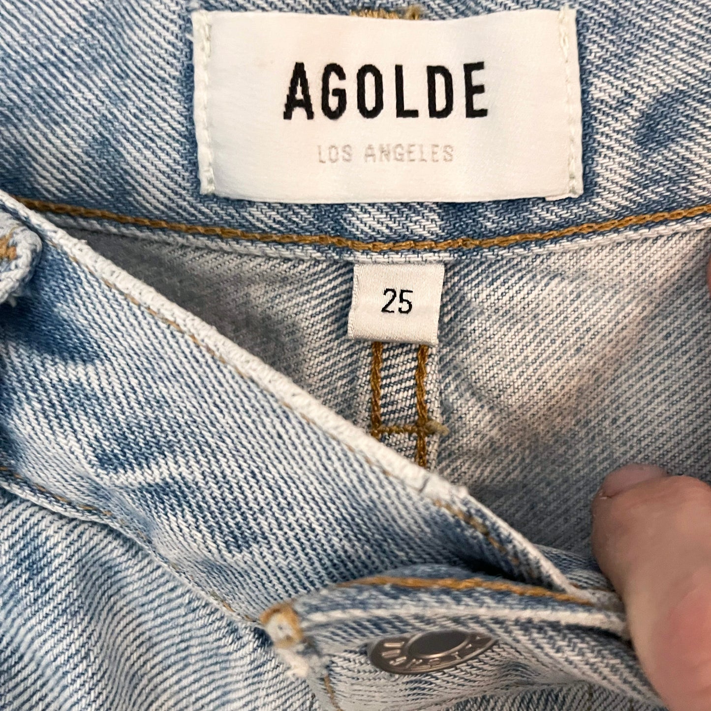 AGOLDE "Parker Long" Shorts in Jinx, size 25