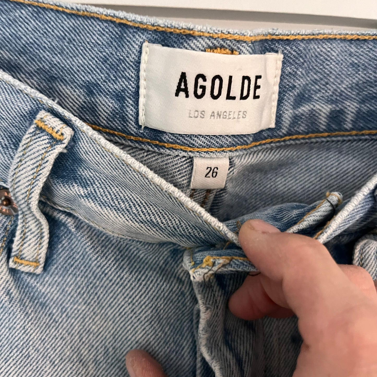 AGOLDE "Parker Long" Shorts in "Swapmeet", size 26