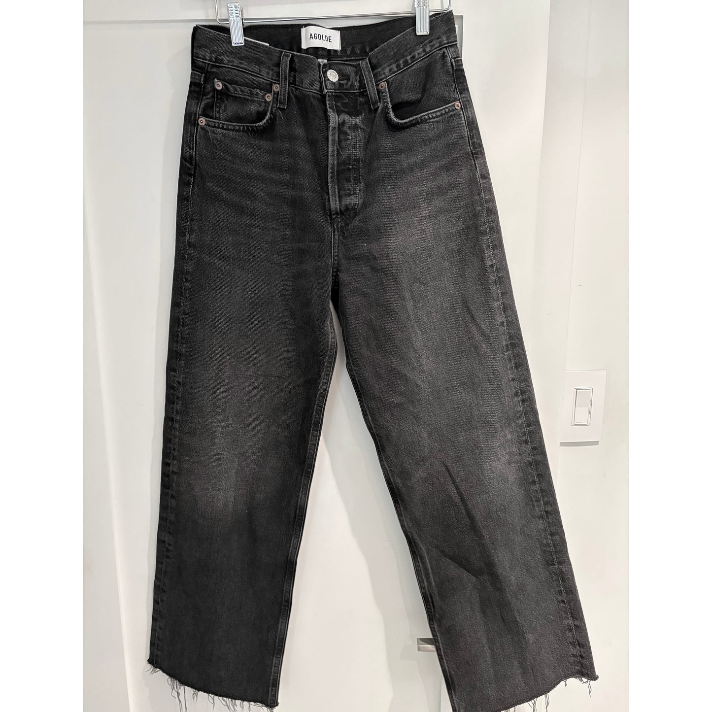 AGOLDE "Ren" Jean in "Arcane" Black, size 26