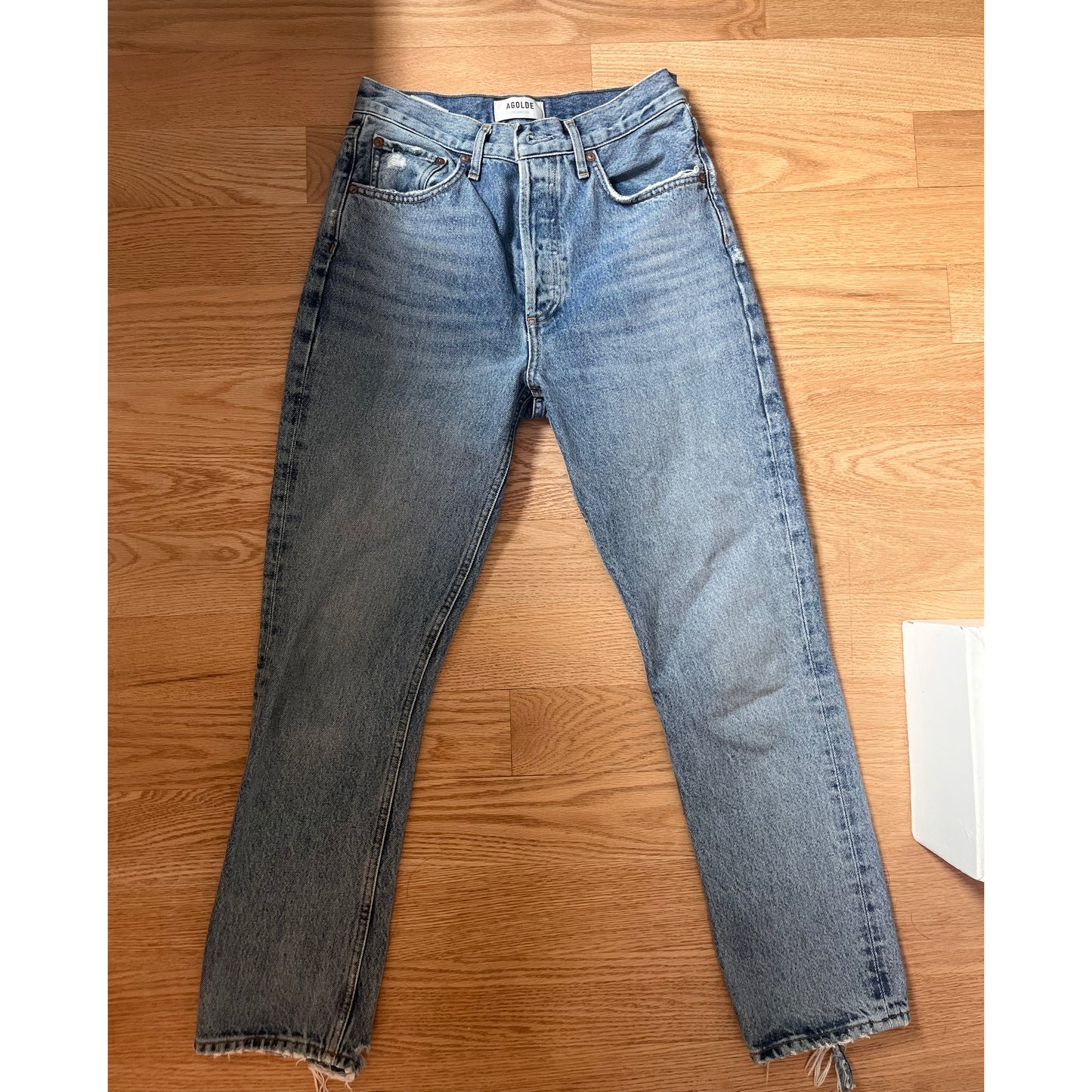 Agolde "Riley" Jean in "Endless" Blue, size 26