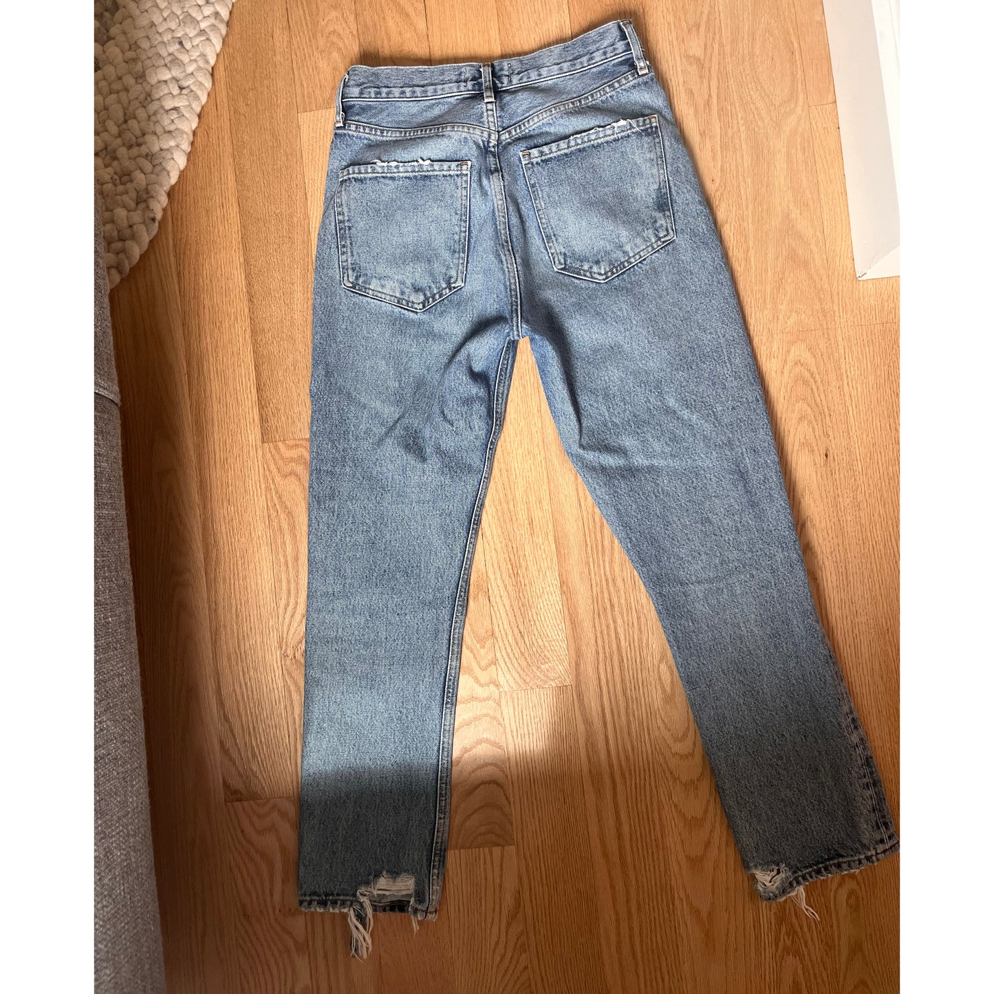 Agolde "Riley" Jean in "Endless" Blue, size 26