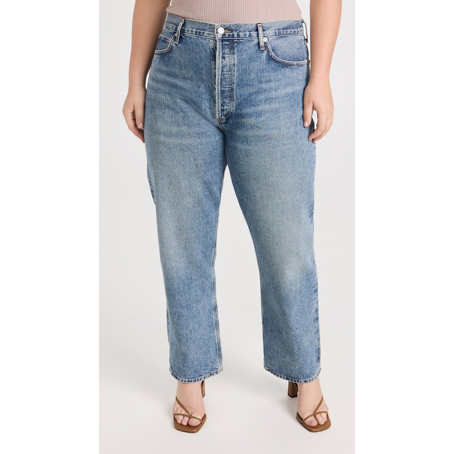 AGOLDE 90's Pinch Waist Jeans in "Navigate", size 34