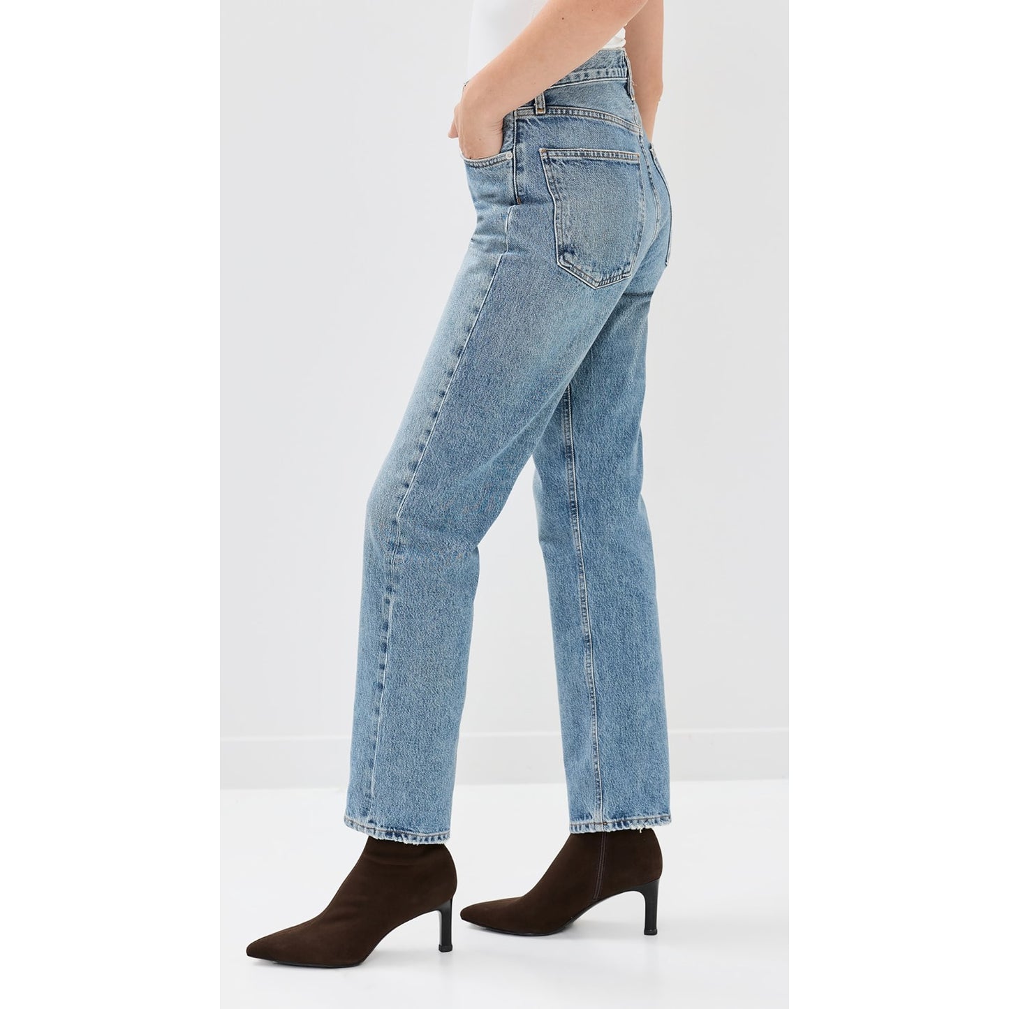 AGOLDE 90's Pinch Waist Jeans in "Navigate", size 34