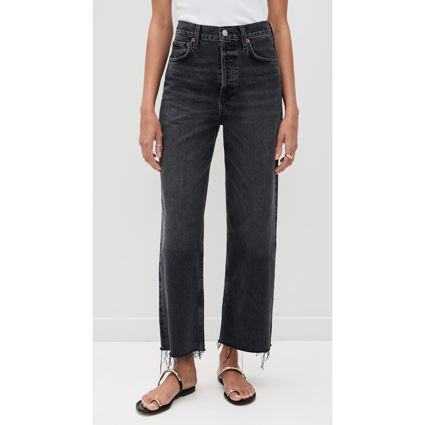 AGOLDE "Ren" Jean in "Arcane" Black, size 26