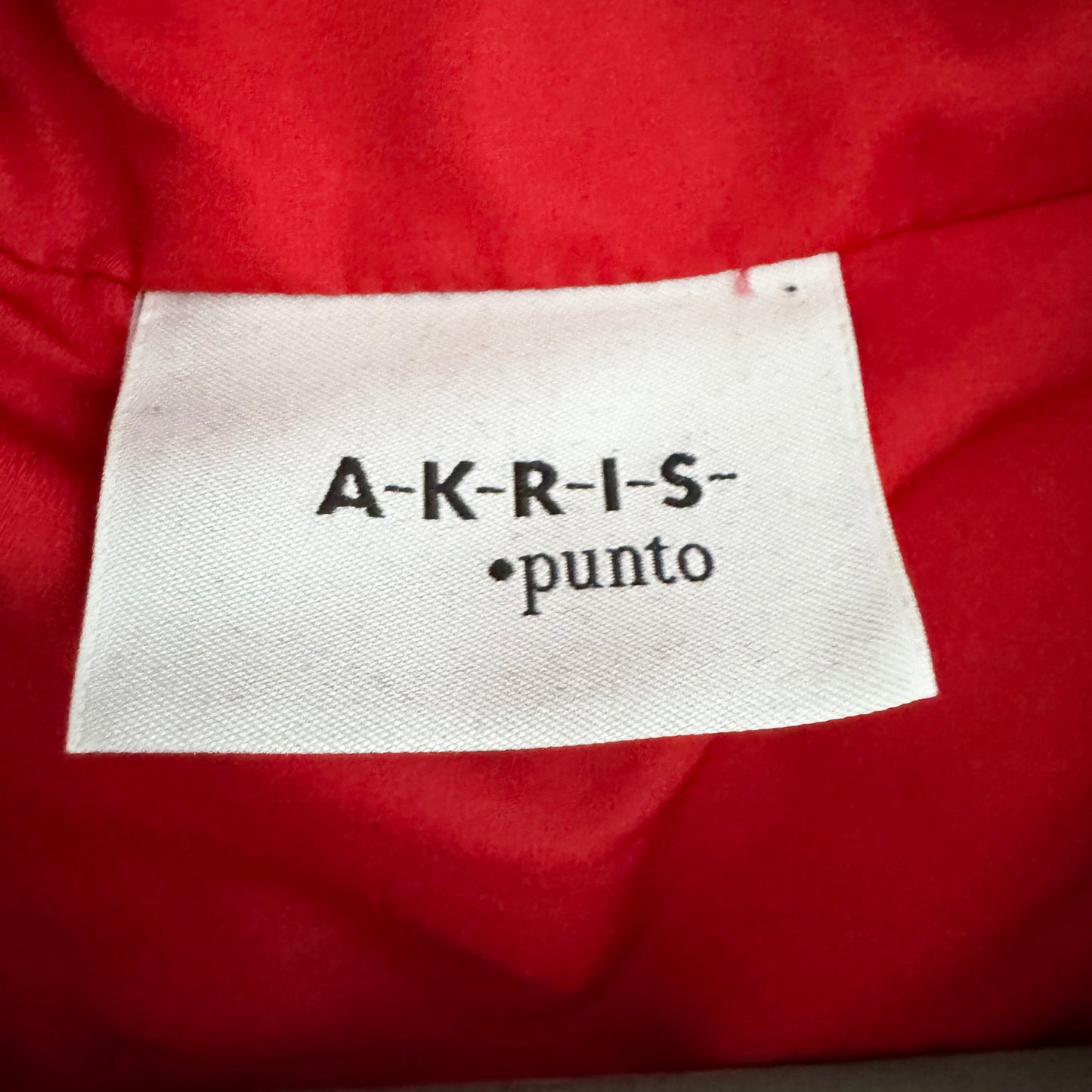 Akris Punto Red Flared Rain Jacket, size 8 (fits 6/8)