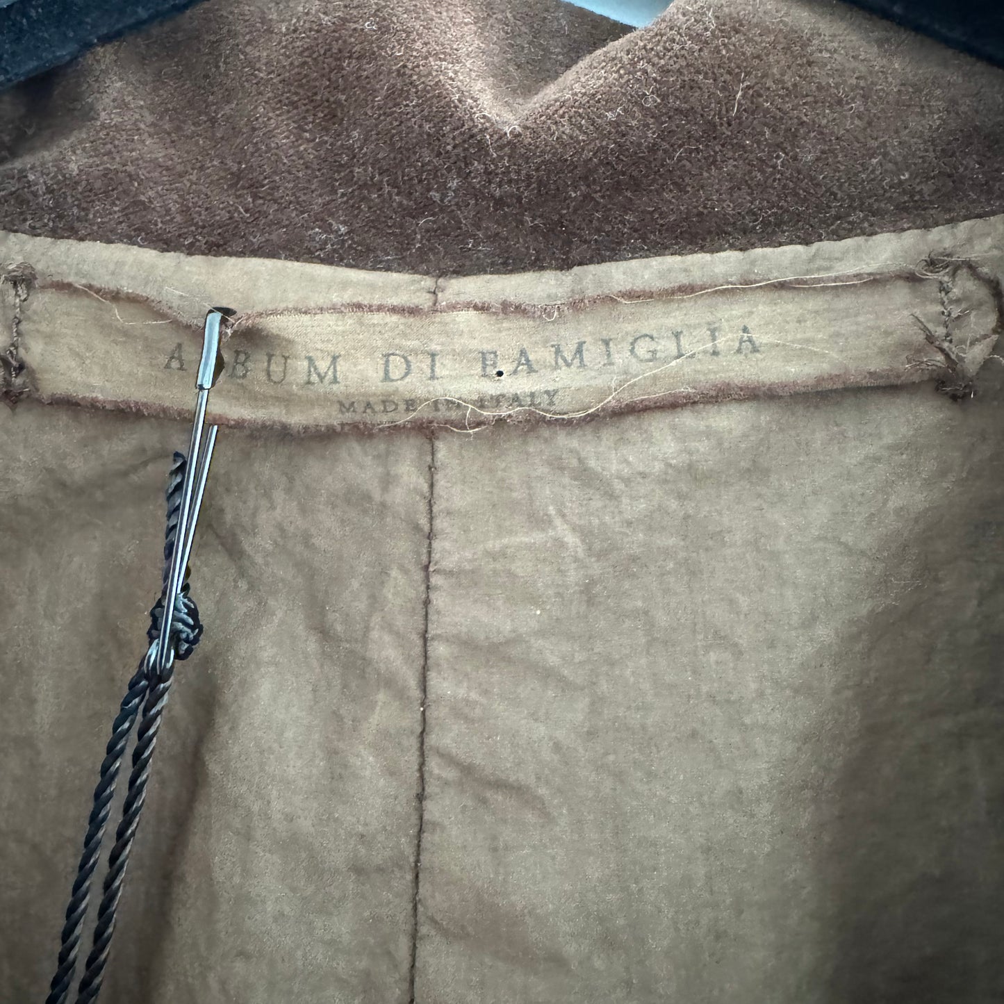 Album di Famiglia Velvet Loose Blazer in "Coffee", size Small