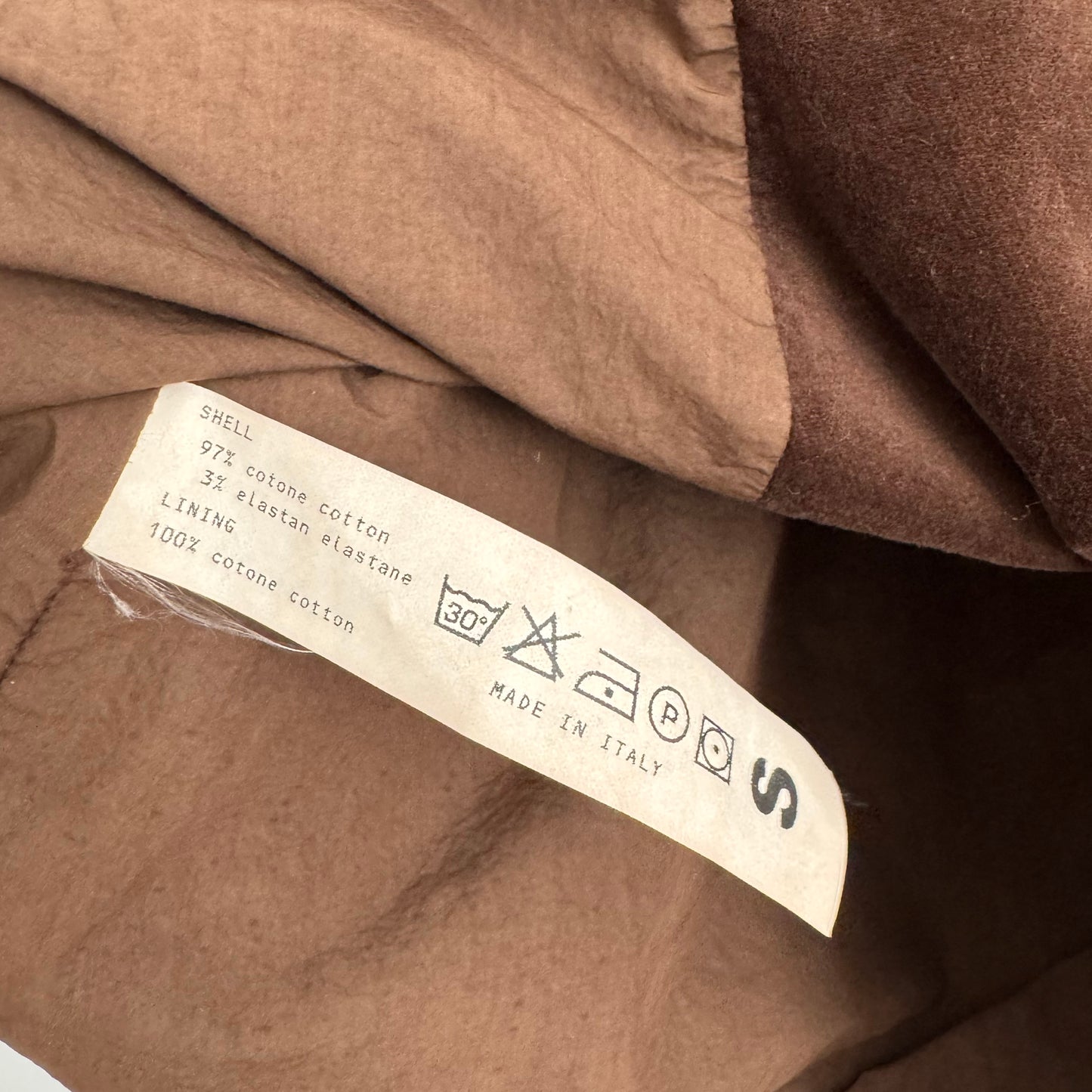 Album di Famiglia Velvet Loose Blazer in "Coffee", size Small