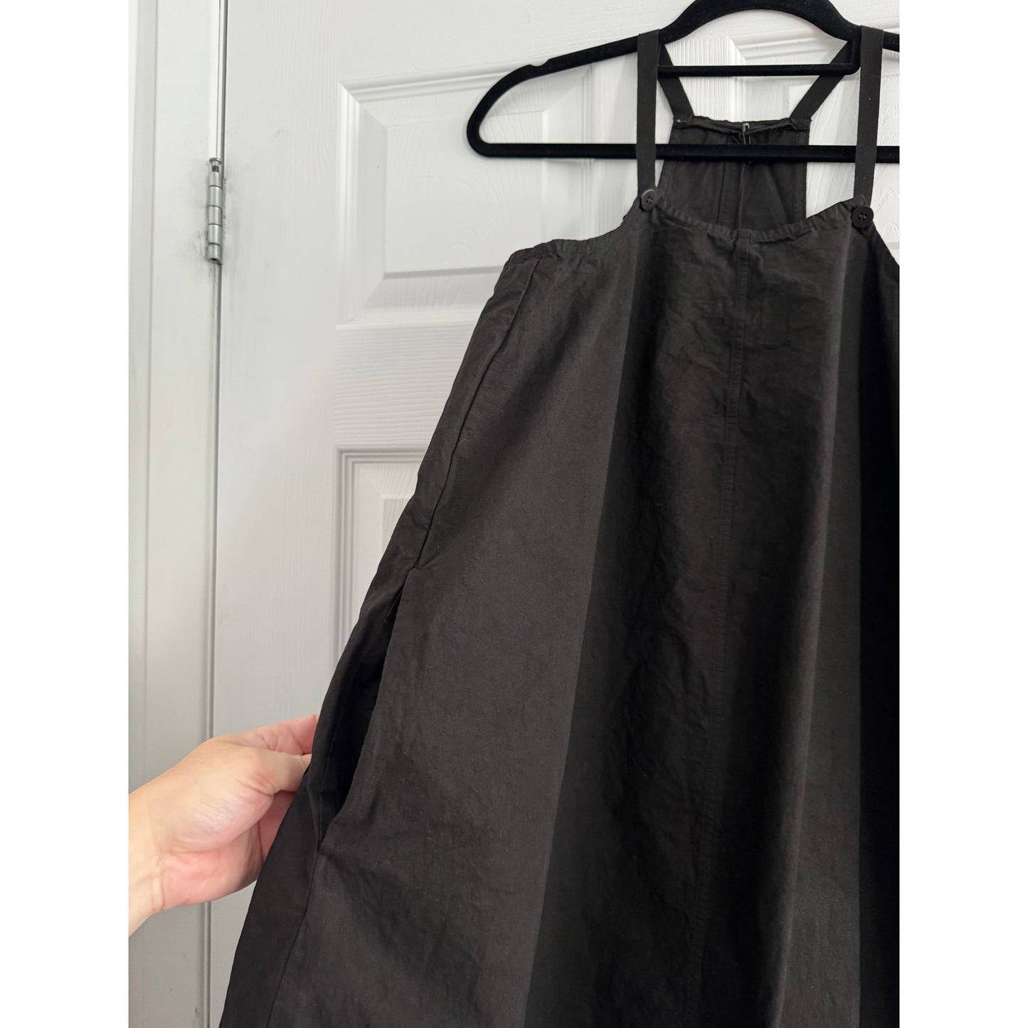 Album di Famiglia "Salopette" Dress in Black, size Small