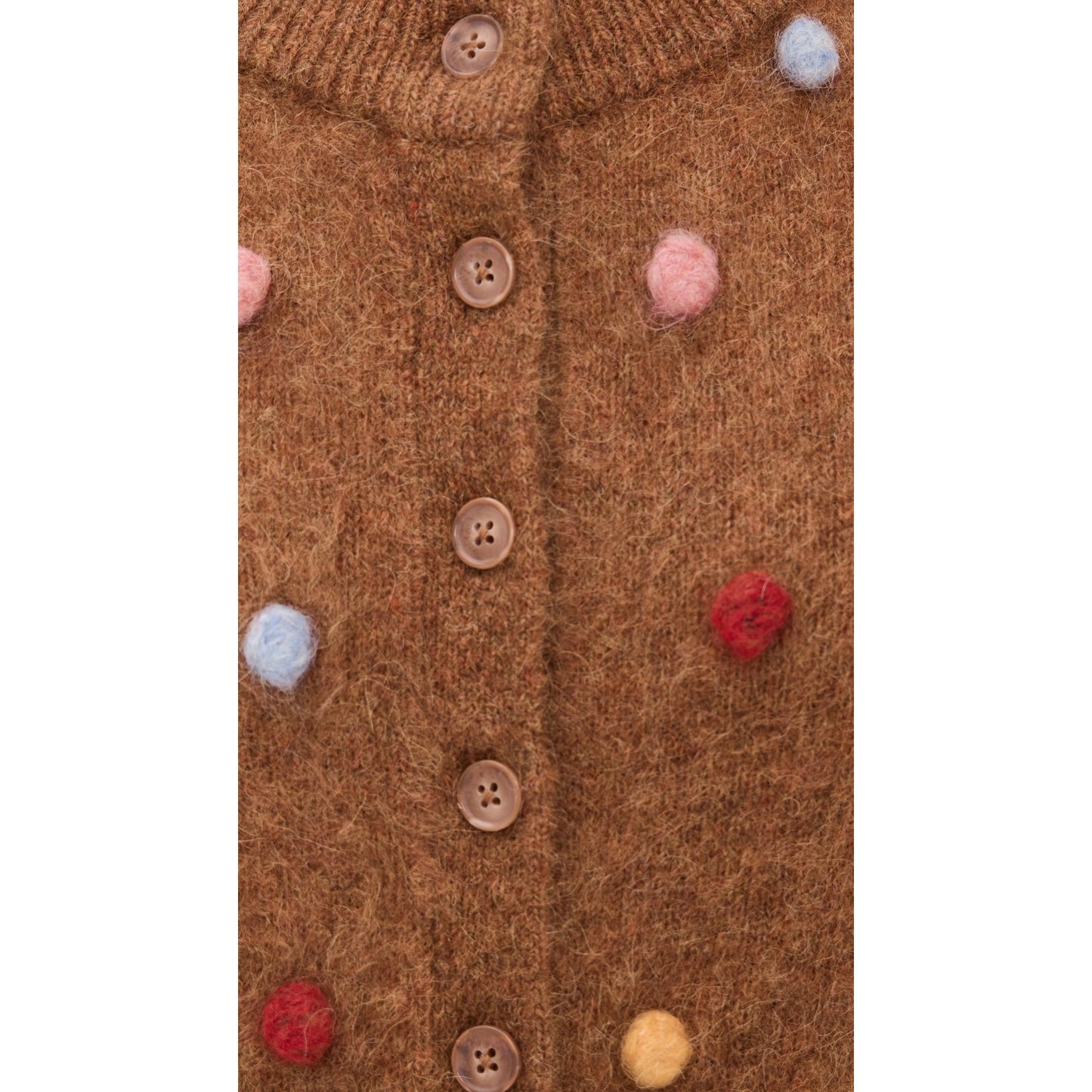 Alémais "Elia" Cropped Cardigan in Tobacco, size Small