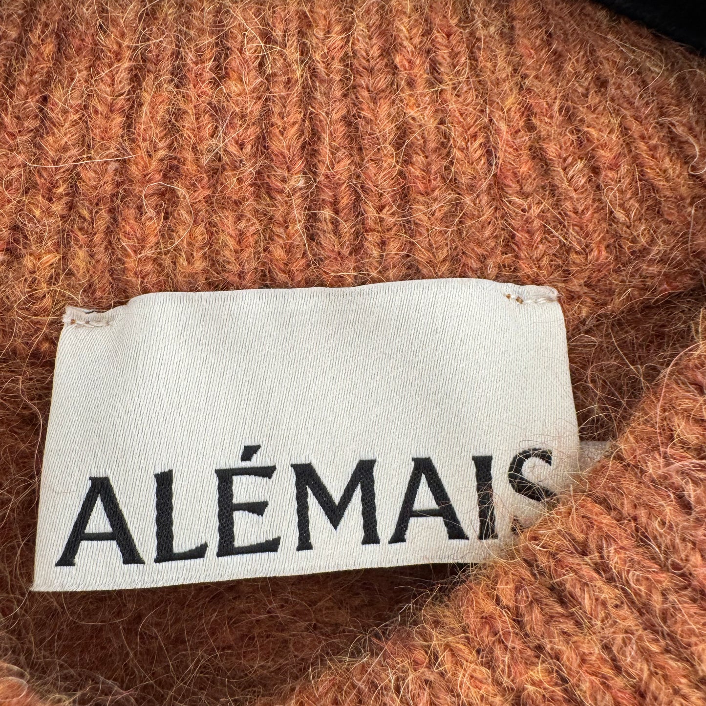 Alémais "Elia" Cropped Cardigan in Tobacco, size Small