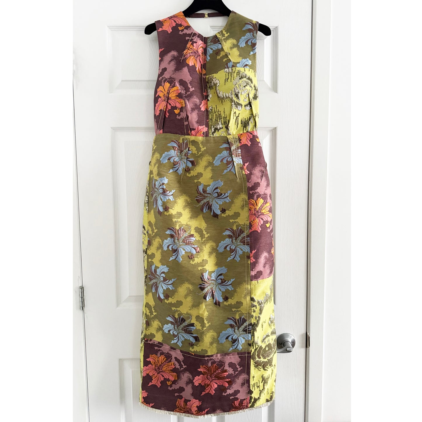 Alemais "Adriana" Jacquard Open Back Dress, size 4