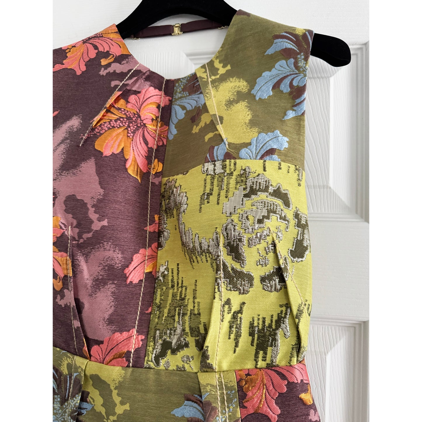 Alemais "Adriana" Jacquard Open Back Dress, size 4