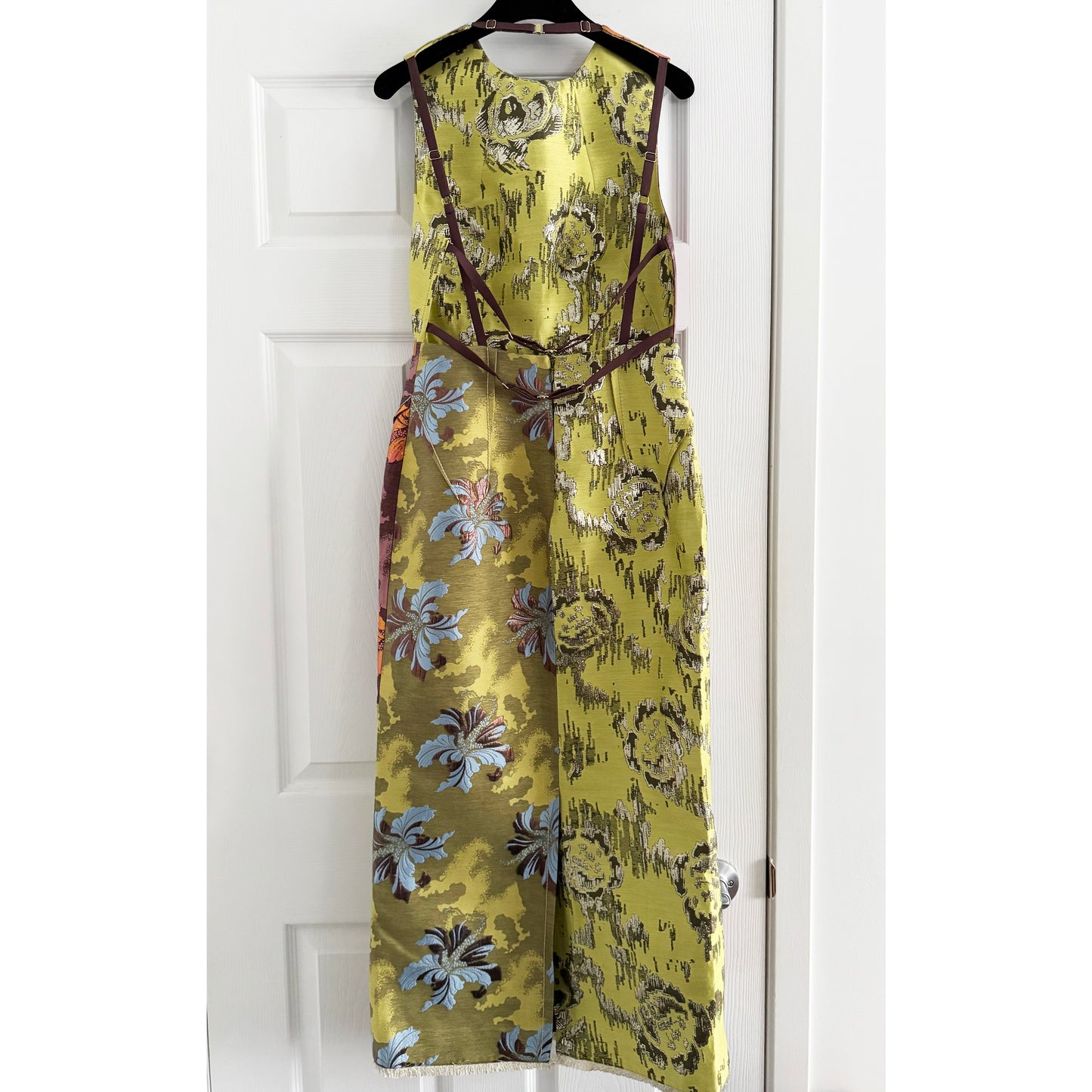 Alemais "Adriana" Jacquard Open Back Dress, size 4