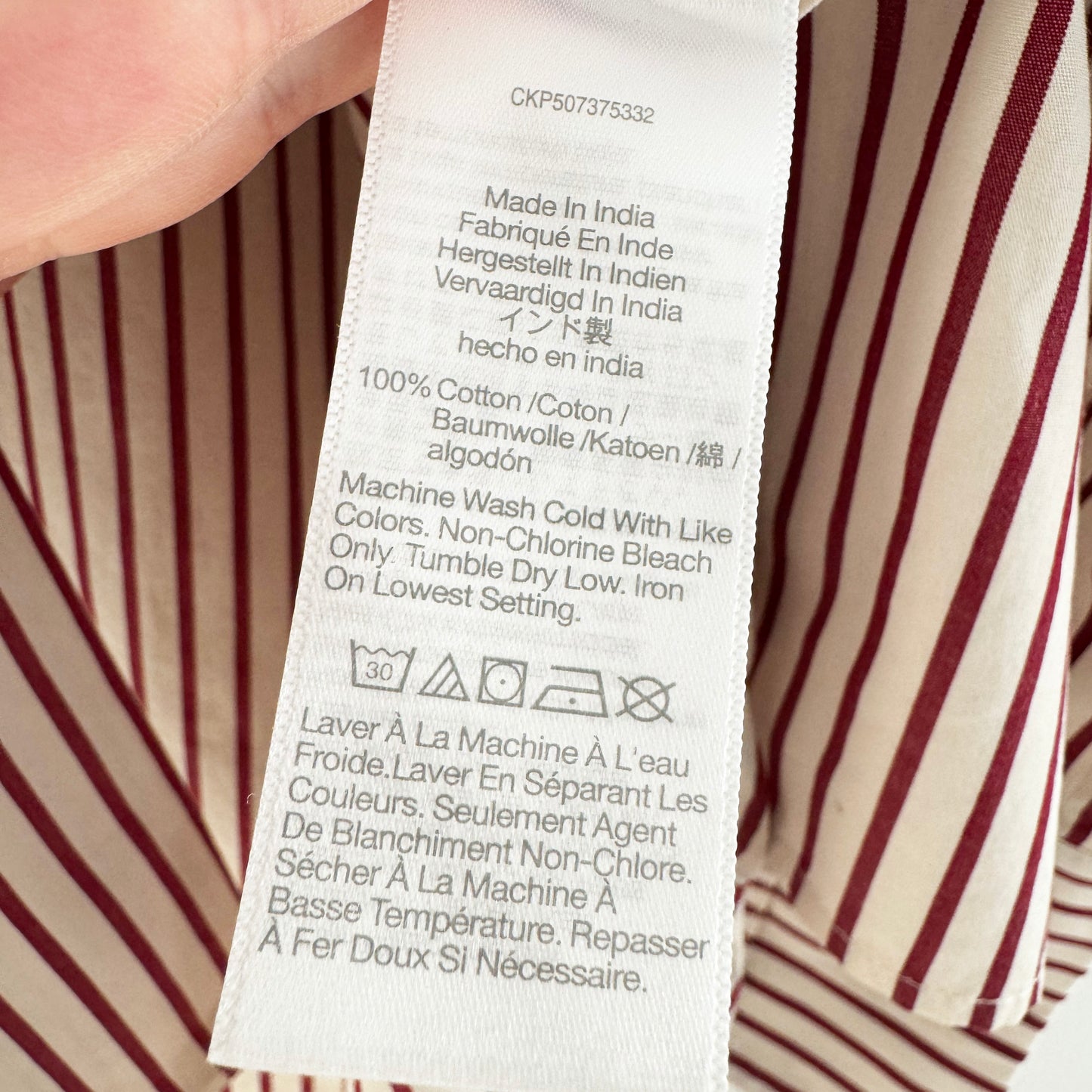 Alexa Chung x Madewell "Lou" Poplin Shirt in "Aroma", size Small