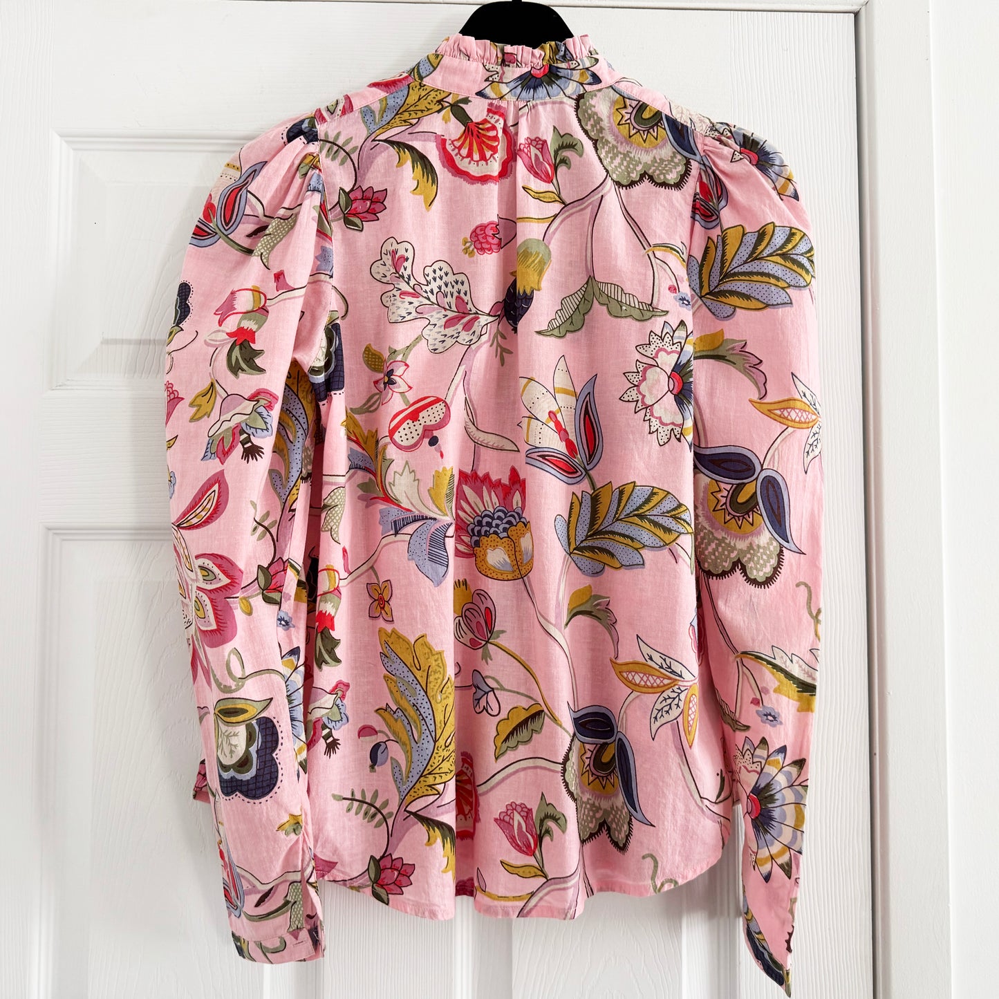 Alix of Bohemia "Amaro Blossom" Blouse in Pink Cherry, size XS