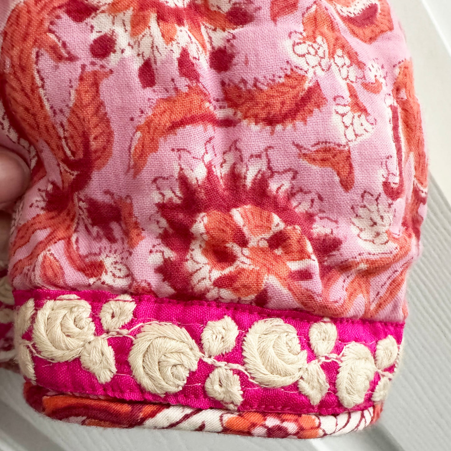 Alix of Bohemia "Hudson" Printed Jacket in Hydrangea Pink, Size XS