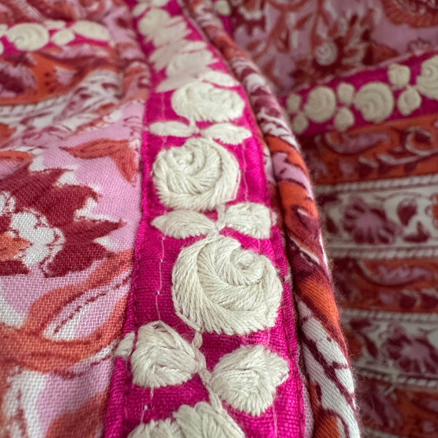 Alix of Bohemia "Hudson" Printed Jacket in Hydrangea Pink, Size XS