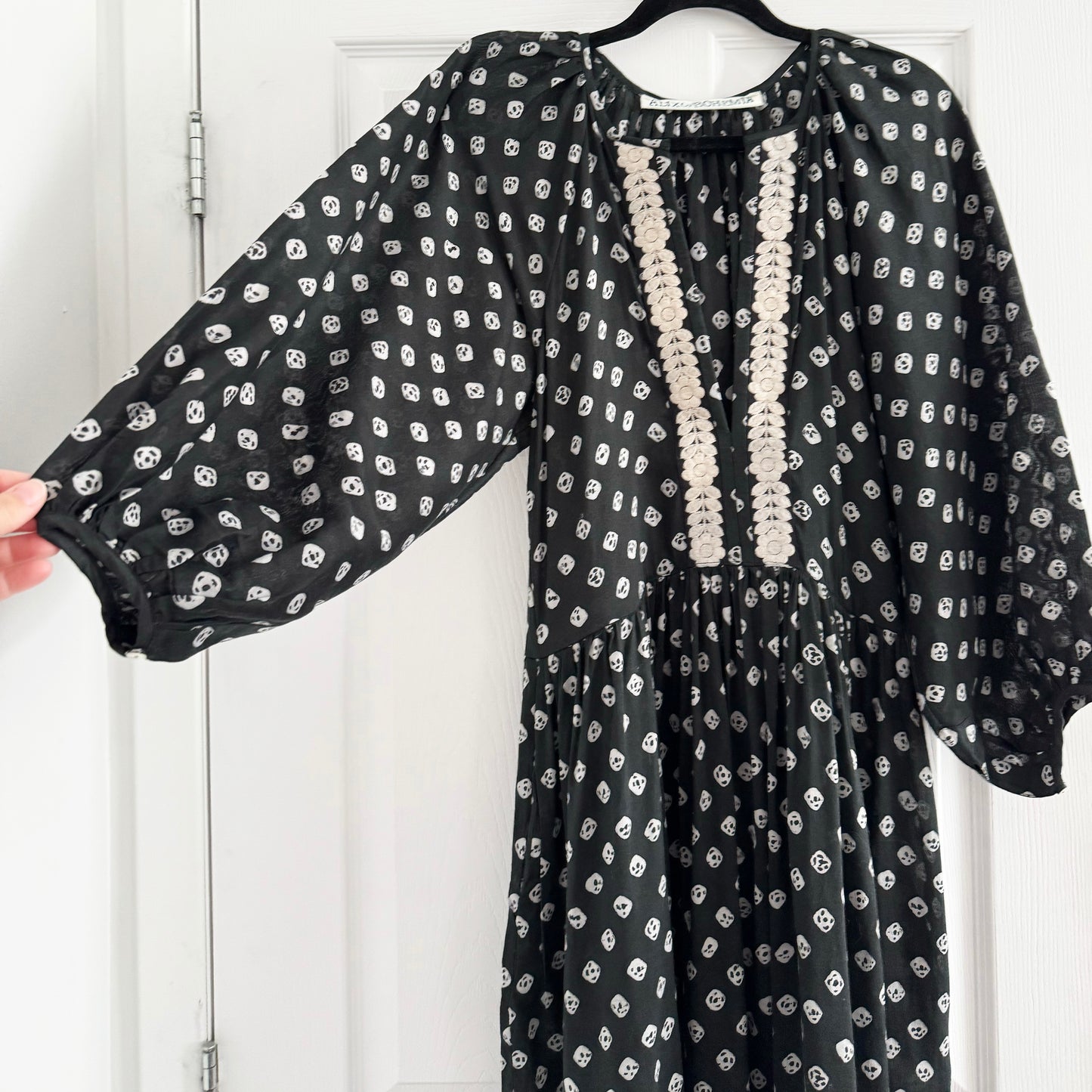 Alix of Bohemia "Talitha" Dress in "Licorice, fits like Size Small