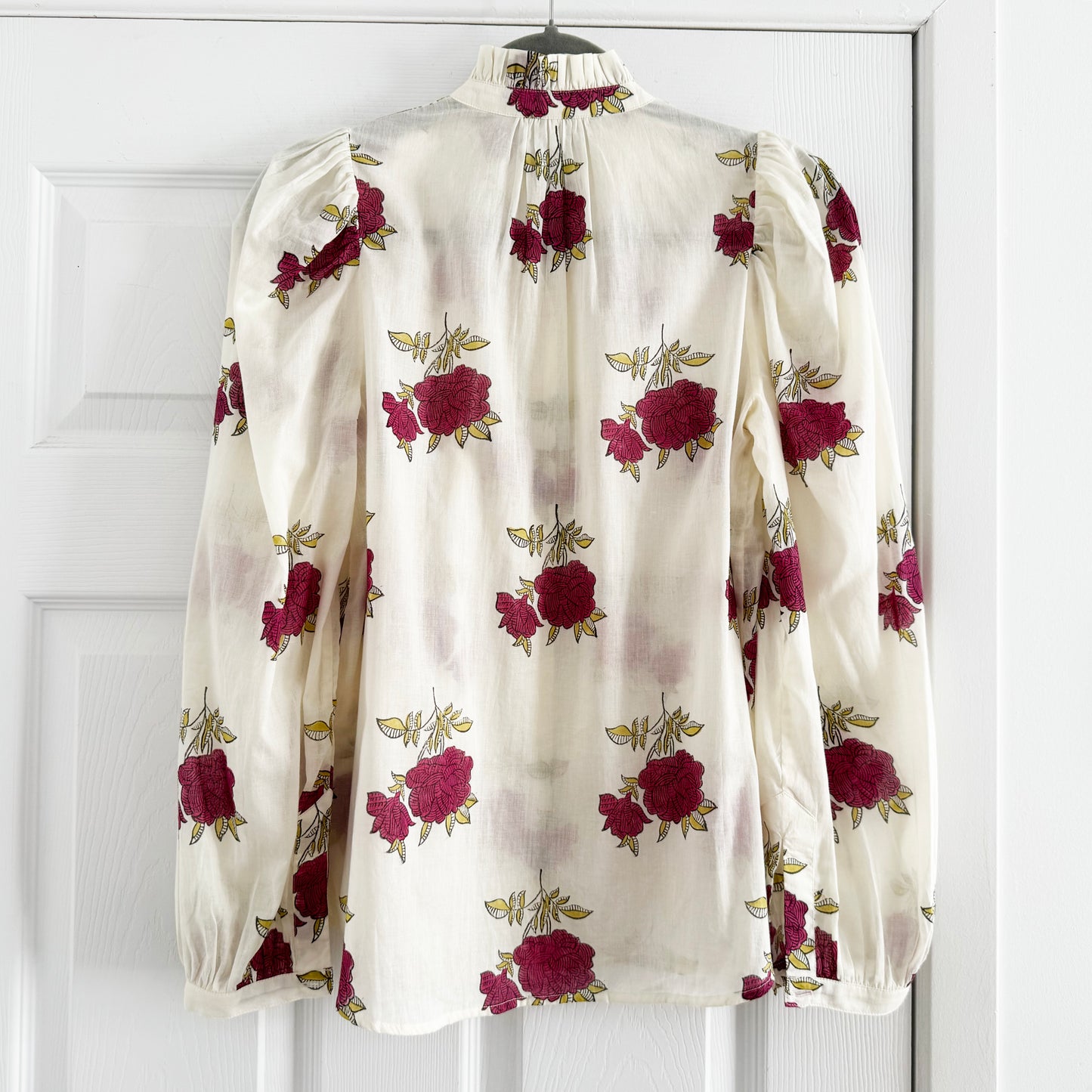 Alix of Bohemia "Annabel" Blouse in Cerise, size XS