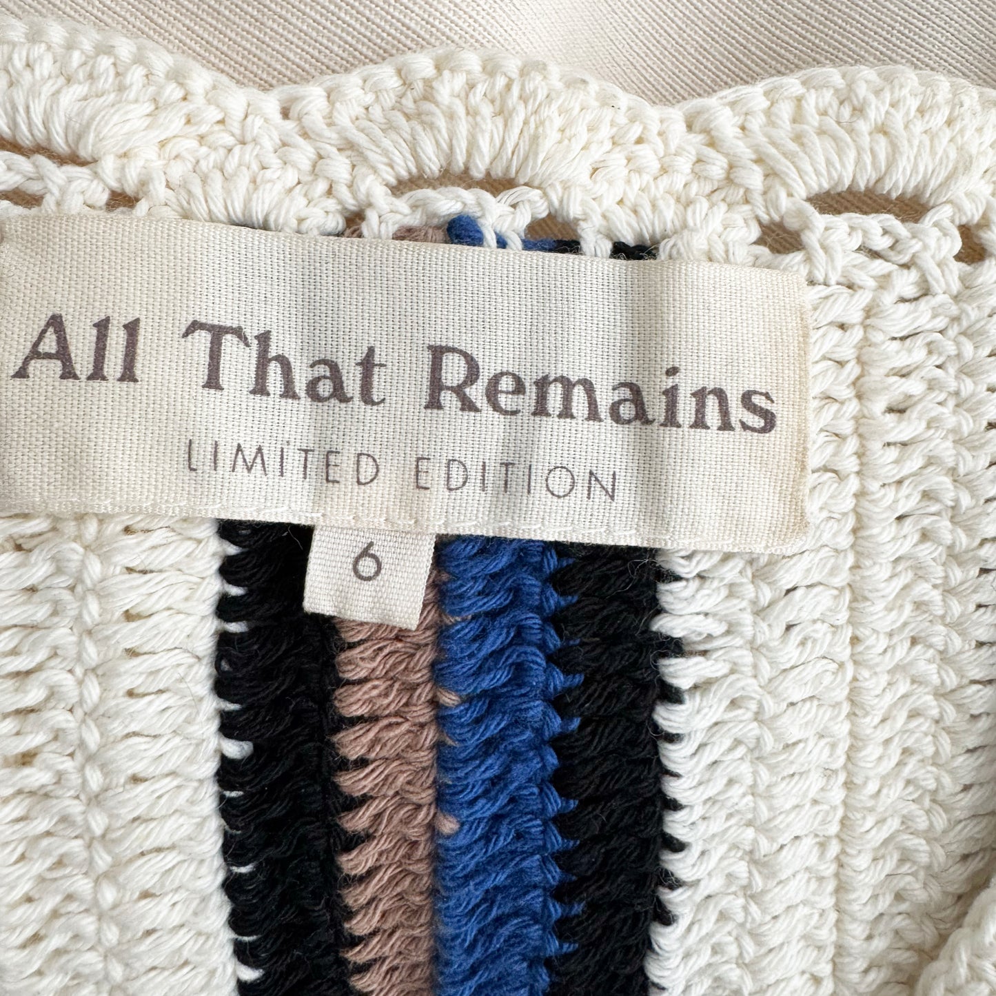 All That Remains "Lucy" Crochet Vest, size 6AUS/2US
