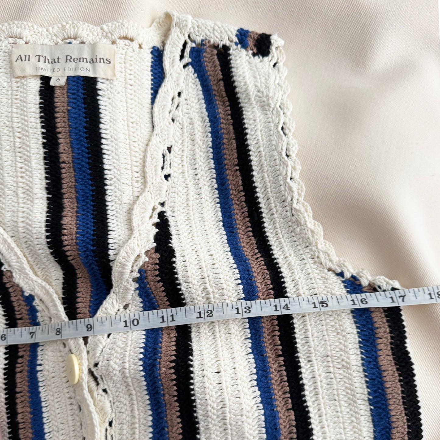 All That Remains "Lucy" Crochet Vest, size 6AUS/2US