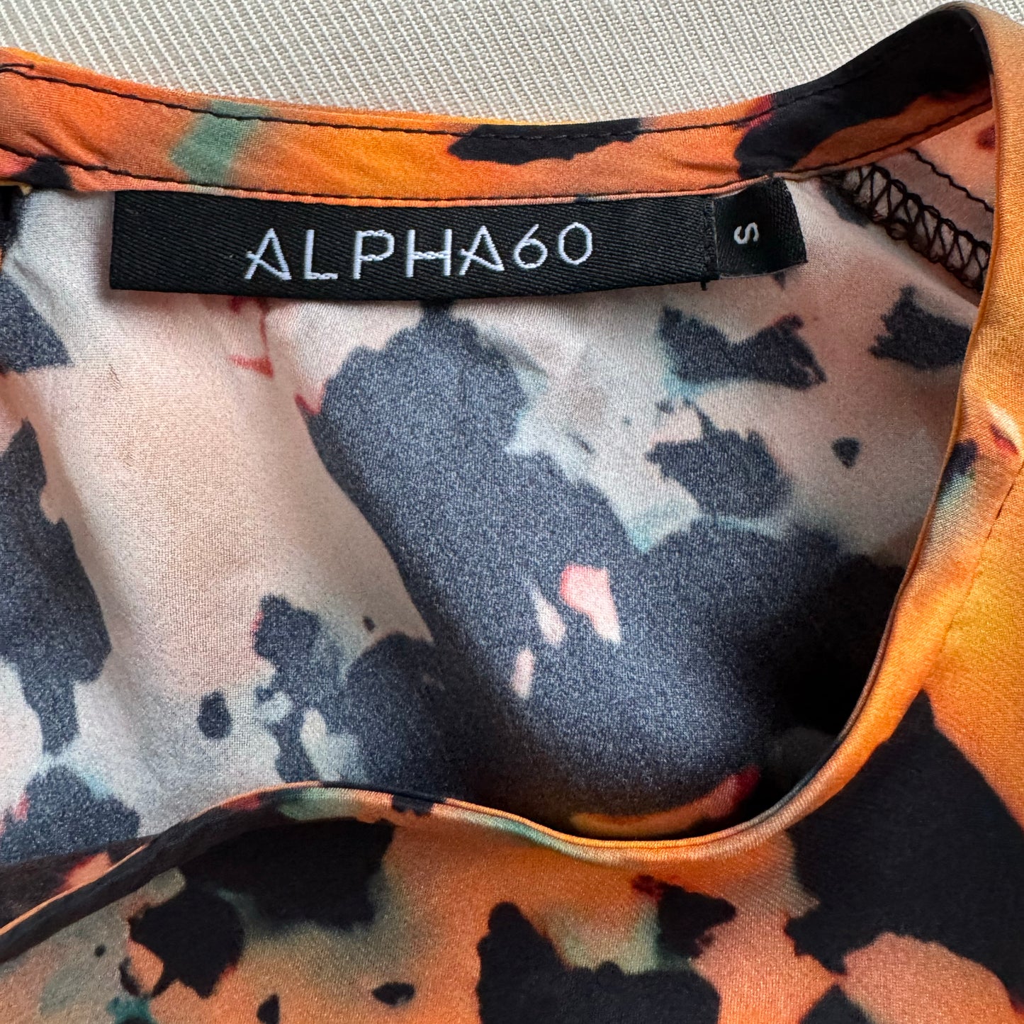 ALPHA60 "Adrian" Dress in "Tortoise", size Small