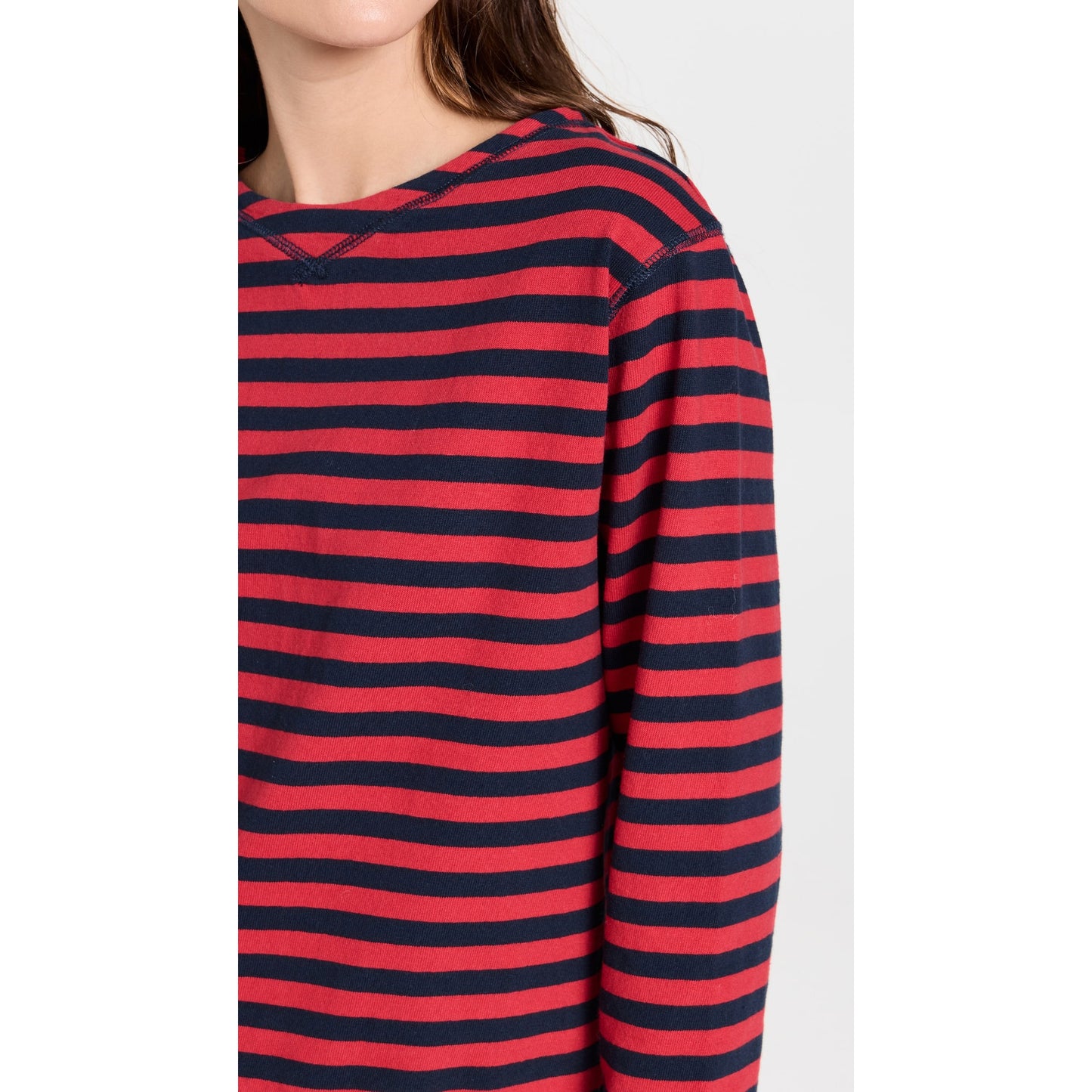 Alex Mill "Lakeside" Stripe Tee in Red/Blue, size Small