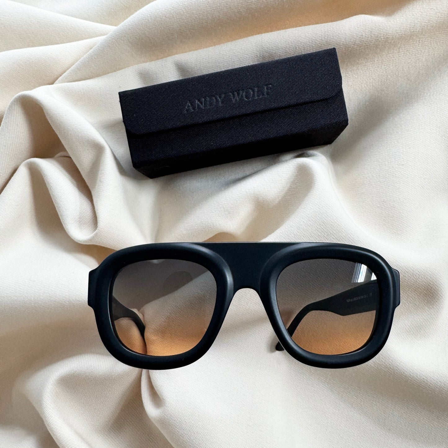 Andy Wolf "Keith" Sunglasses in Black