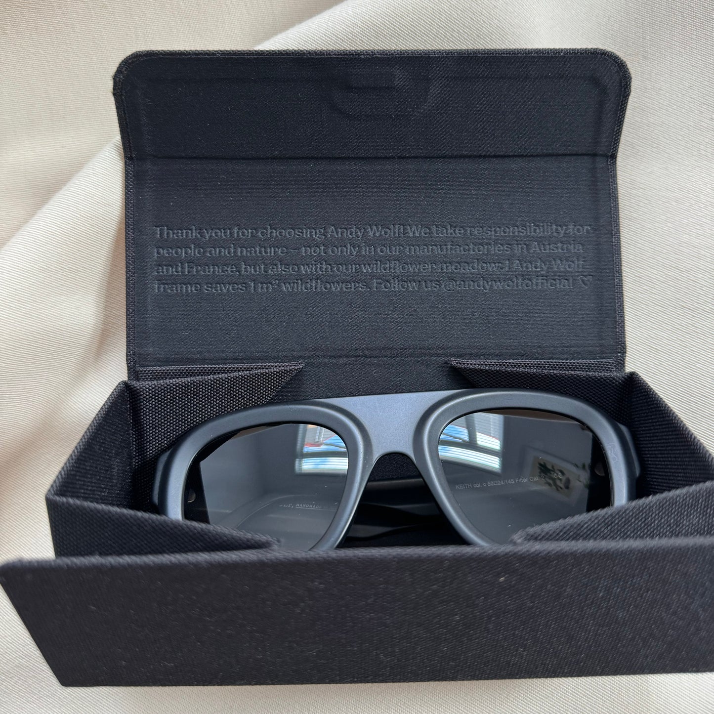 Andy Wolf "Keith" Sunglasses in Black