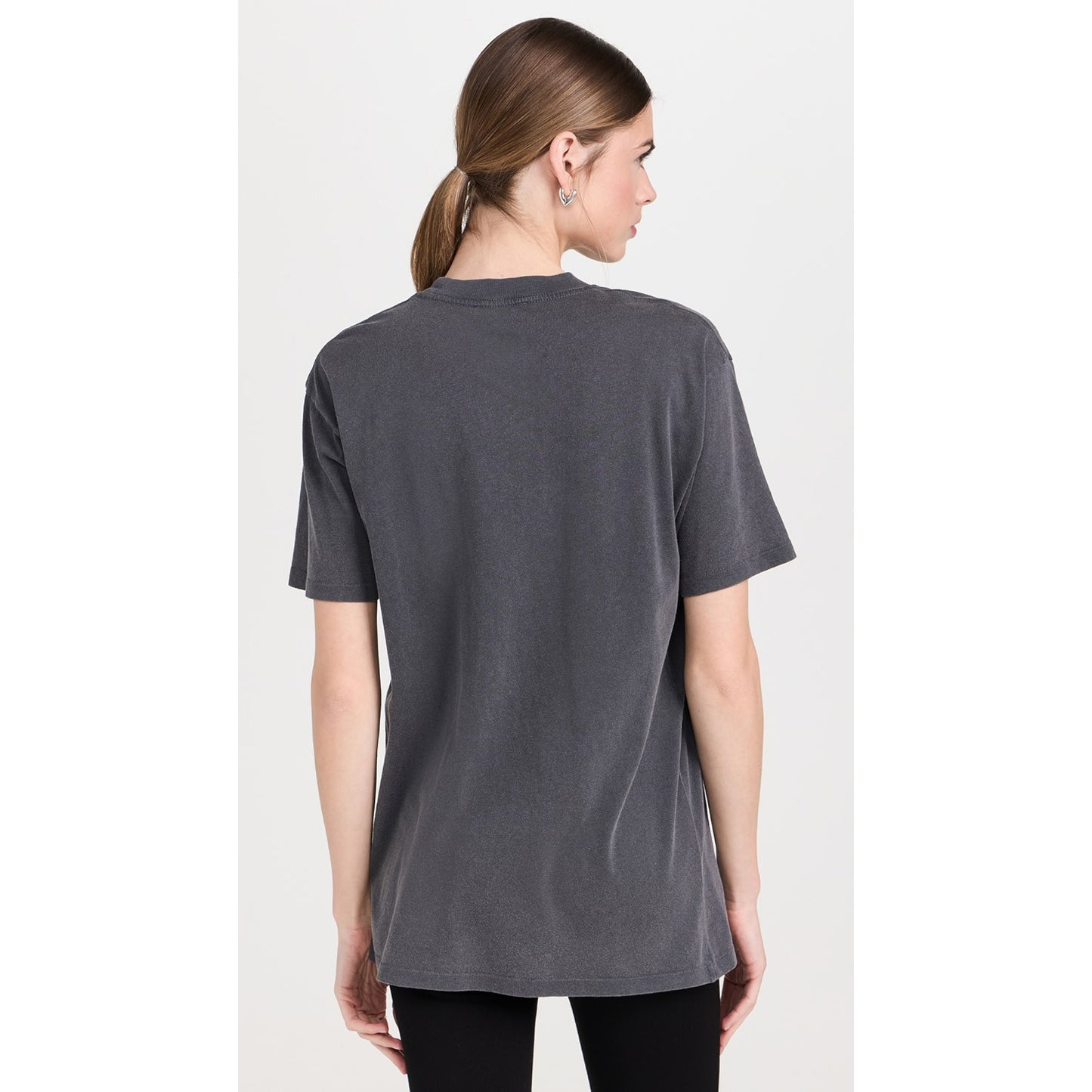 Anine Bing Spotted Leopard Tee in Grey, size XS