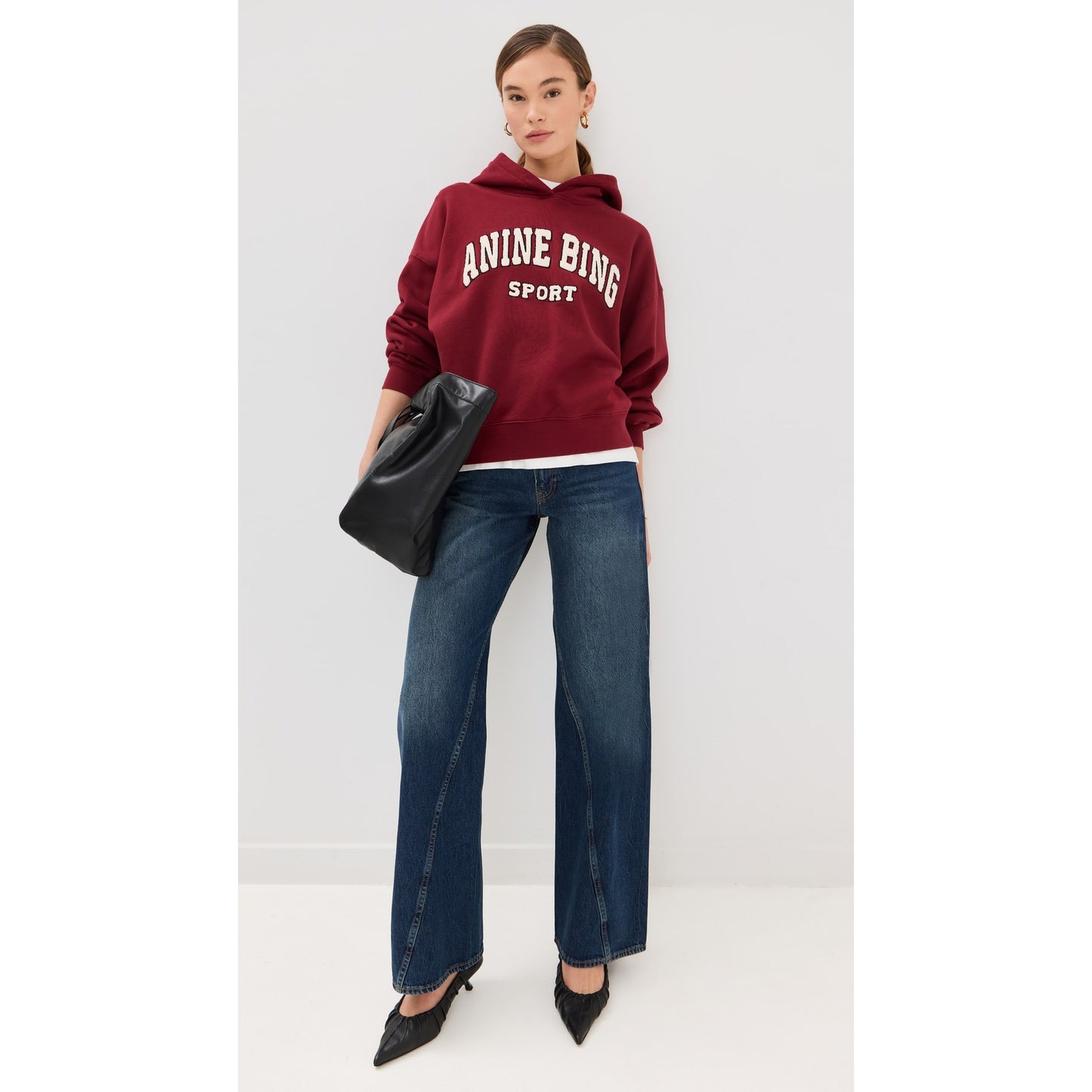 Anine Bing "Brie" jeans in "Blue Depths", size 28 (fits like 27) ** HEMMED **