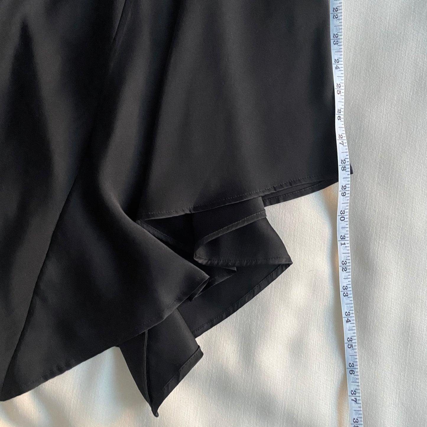 Anine Bing "Bailey" Black Silk Satin Skirt, size XS