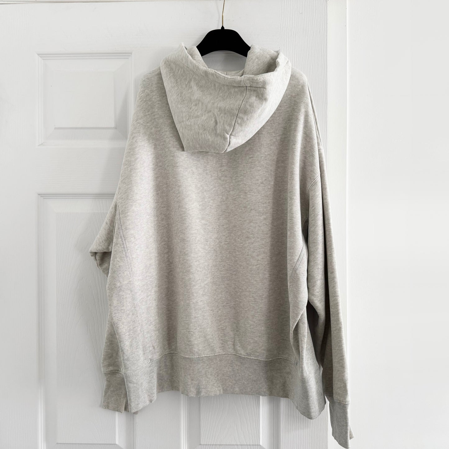 Anine Bing "Harvey" Logo Hoodie in Grey, size Small (fits oversize)