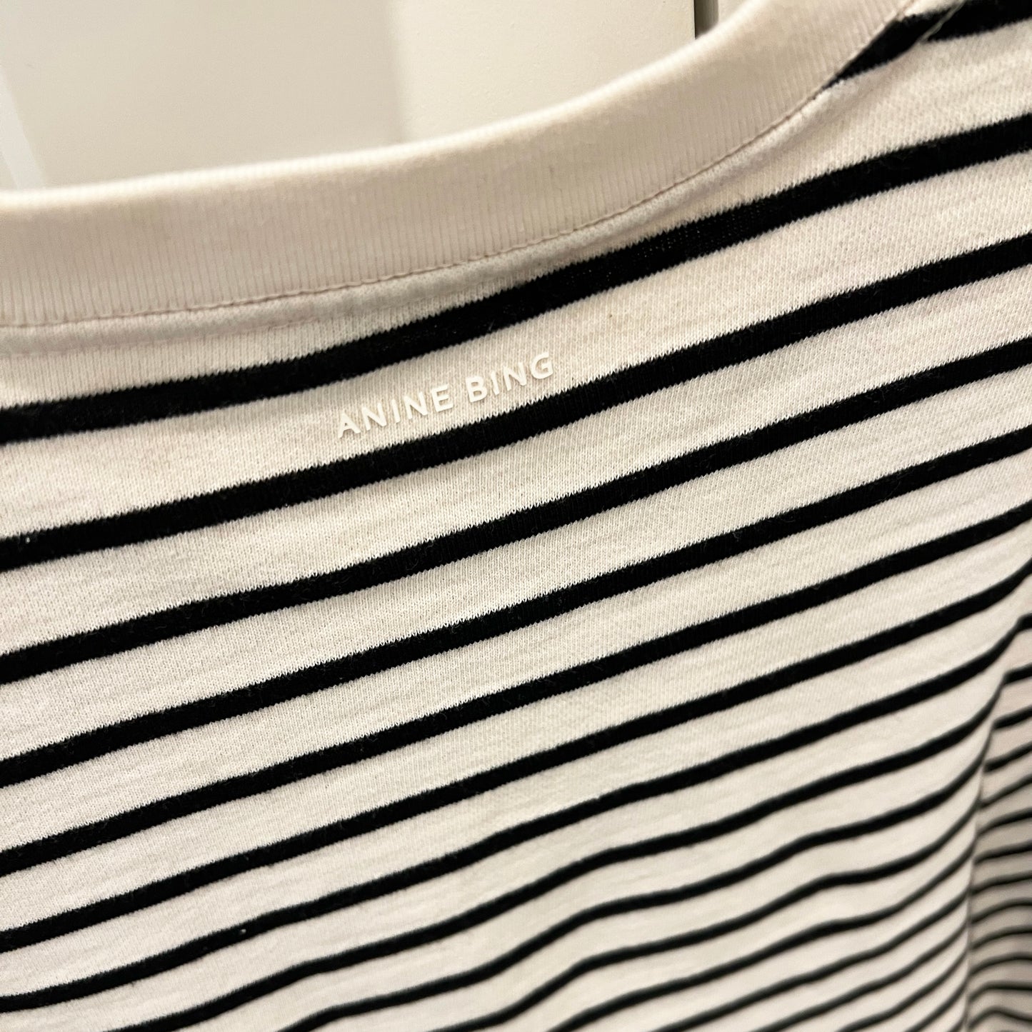 Anine Bing "Myers" Stripe Tee Shirt, size XS