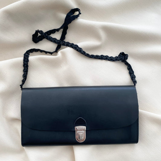 Ann Demeuelemeester Wallet on "Chain" in Black