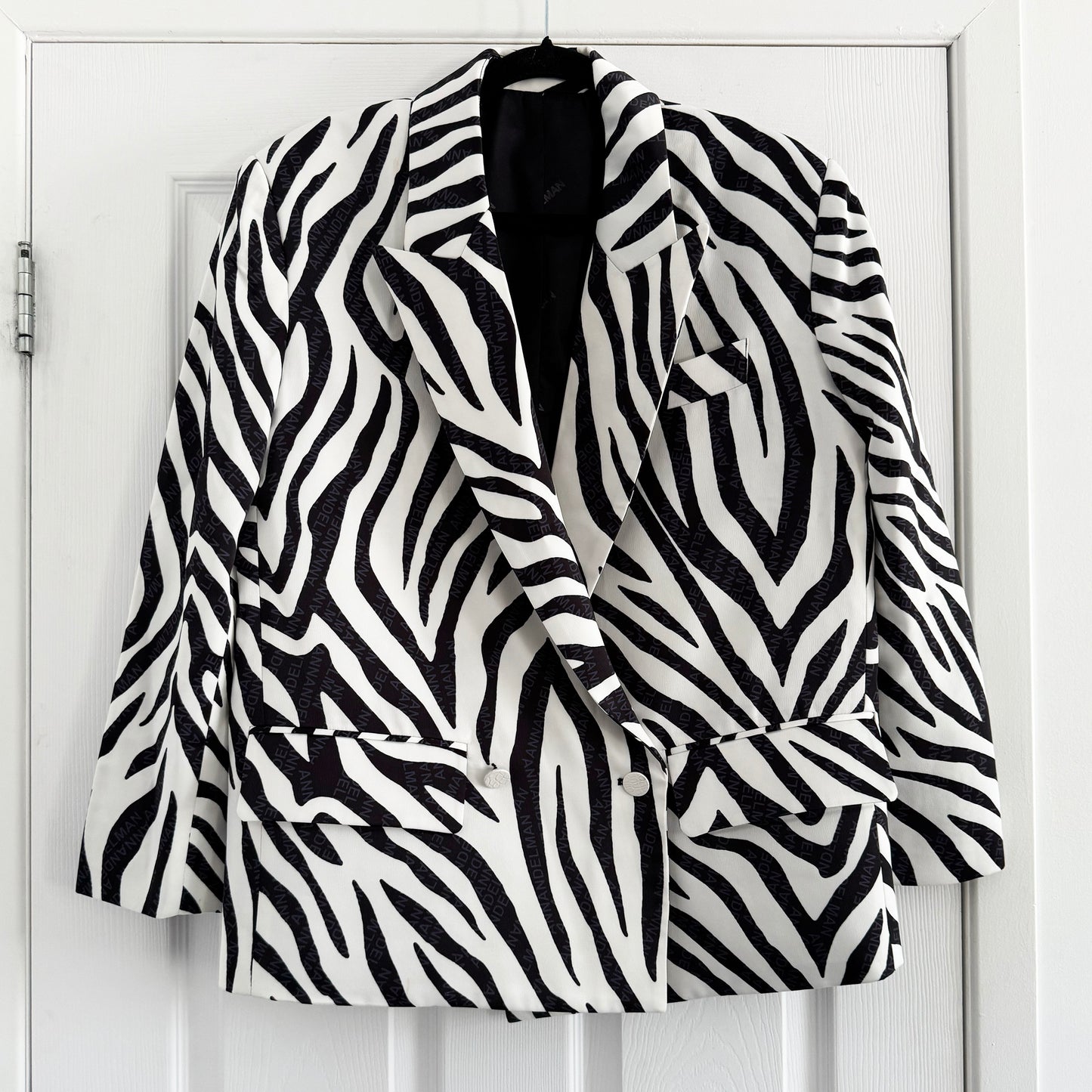 Ann Andelman Zebra Print Blazer, size 34