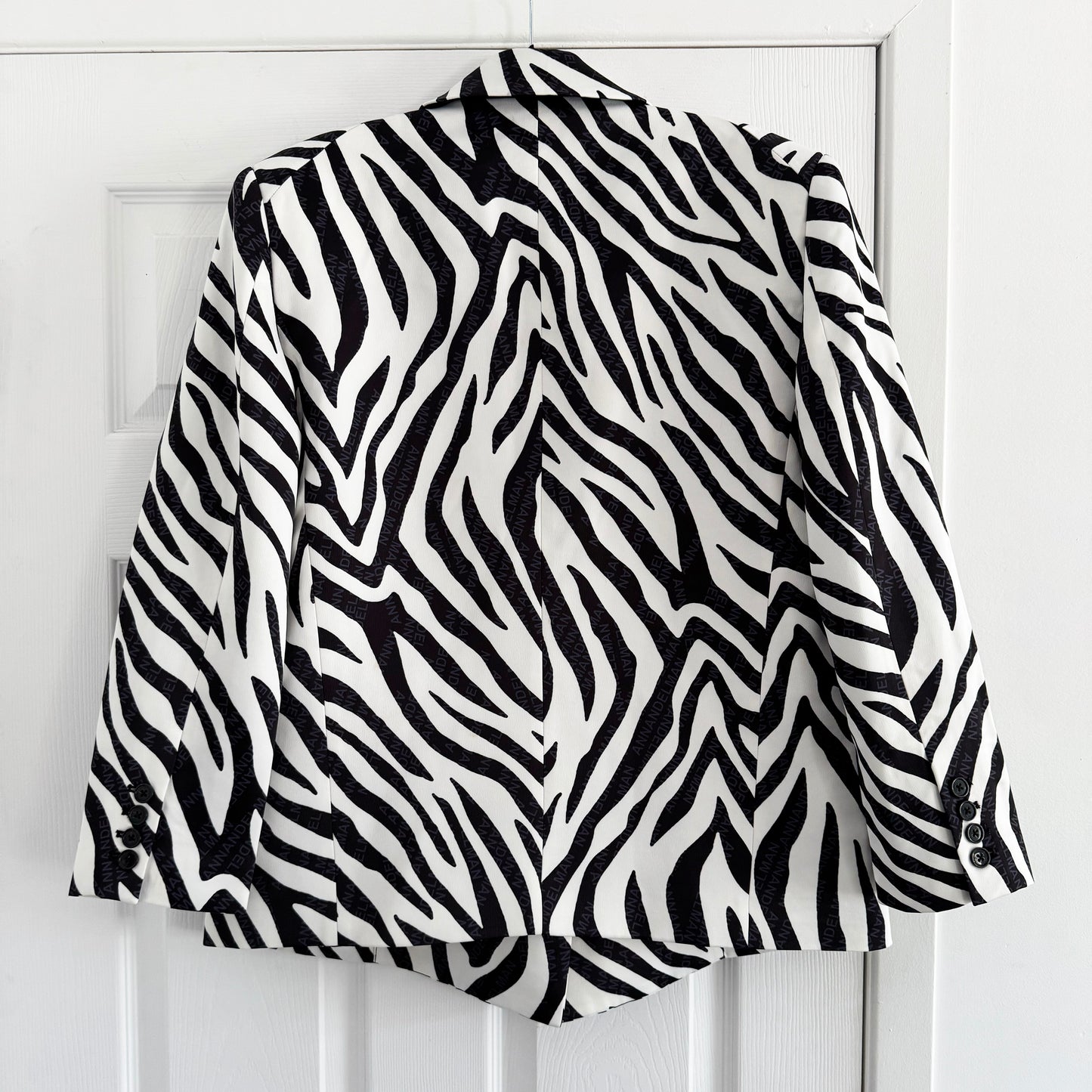 Ann Andelman Zebra Print Blazer, size 34
