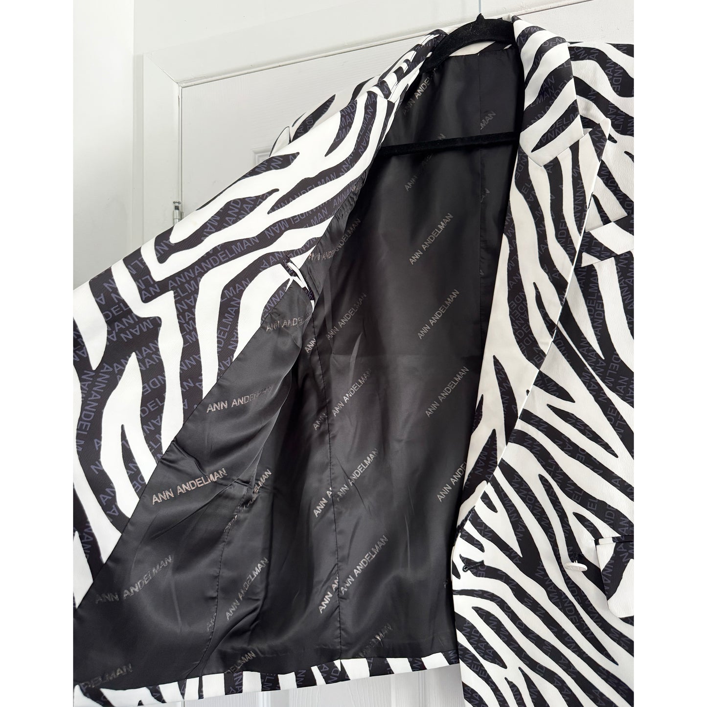Ann Andelman Zebra Print Blazer, size 34