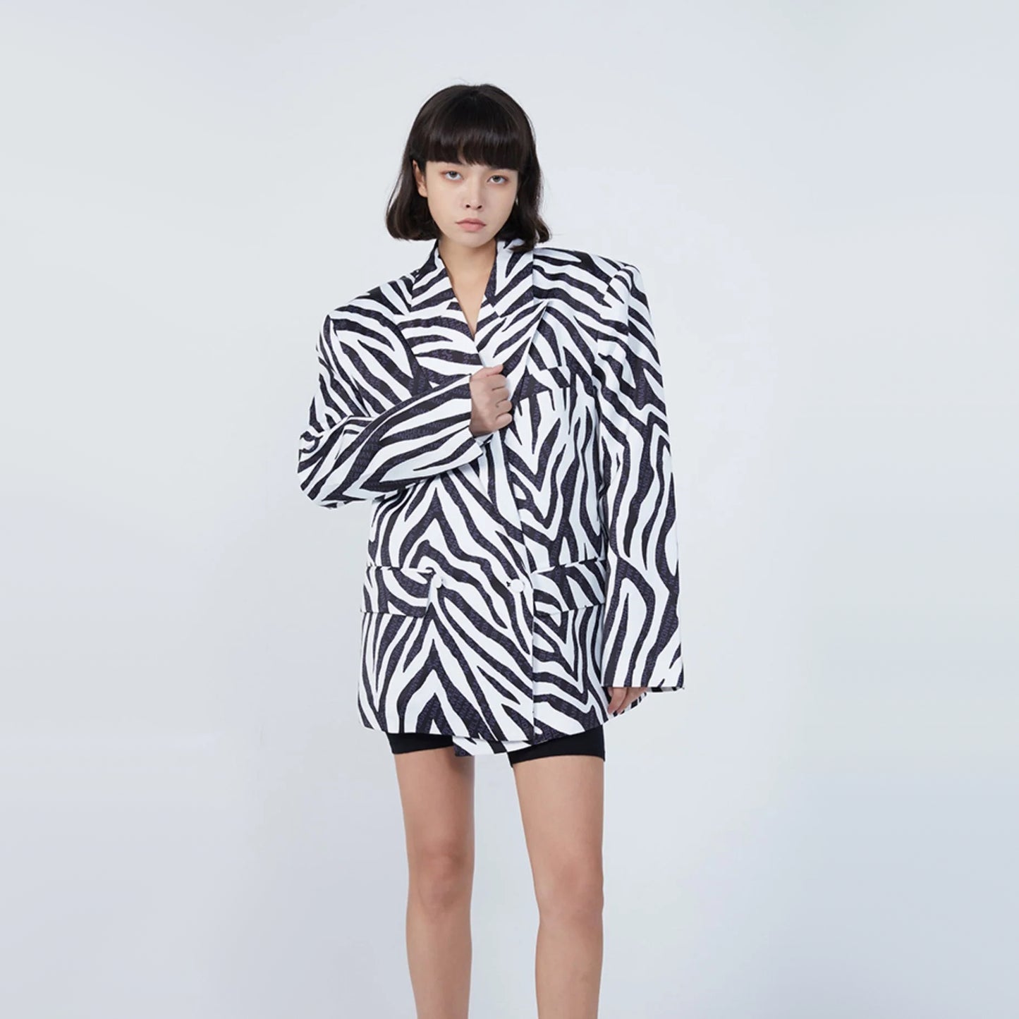Ann Andelman Zebra Print Blazer, size 34
