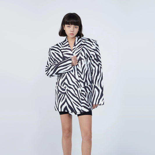 Ann Andelman Zebra Print Blazer, size 34