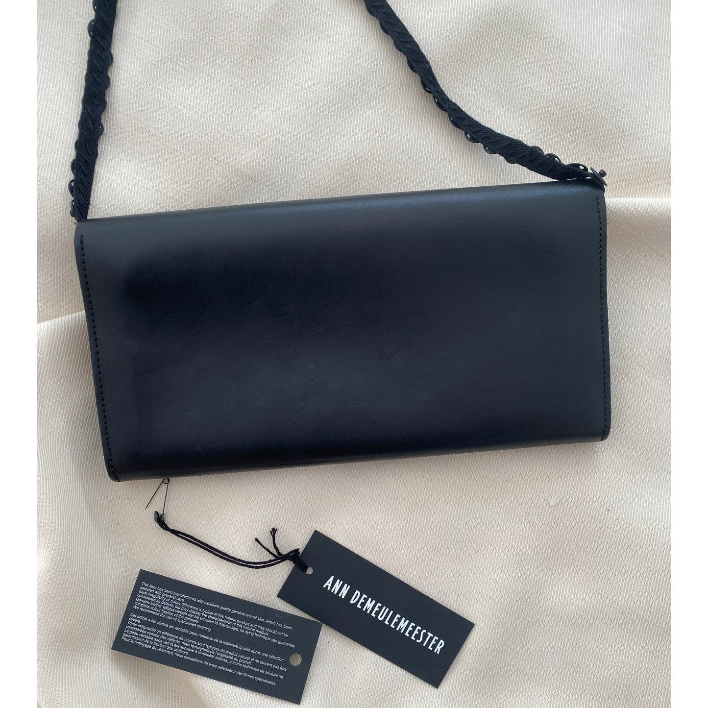 Ann Demeuelemeester Wallet on "Chain" in Black