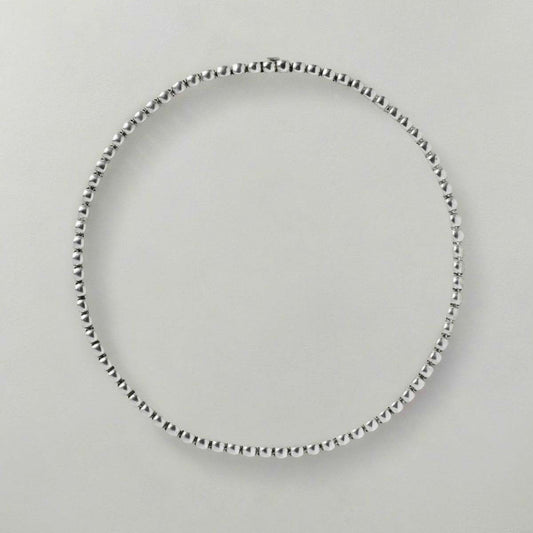 Annika Inez "Tennis" Necklace in Silver
