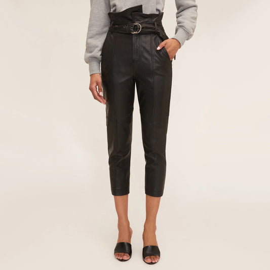 Marissa Webb "Anniston" Leather Pants in Black, size 2