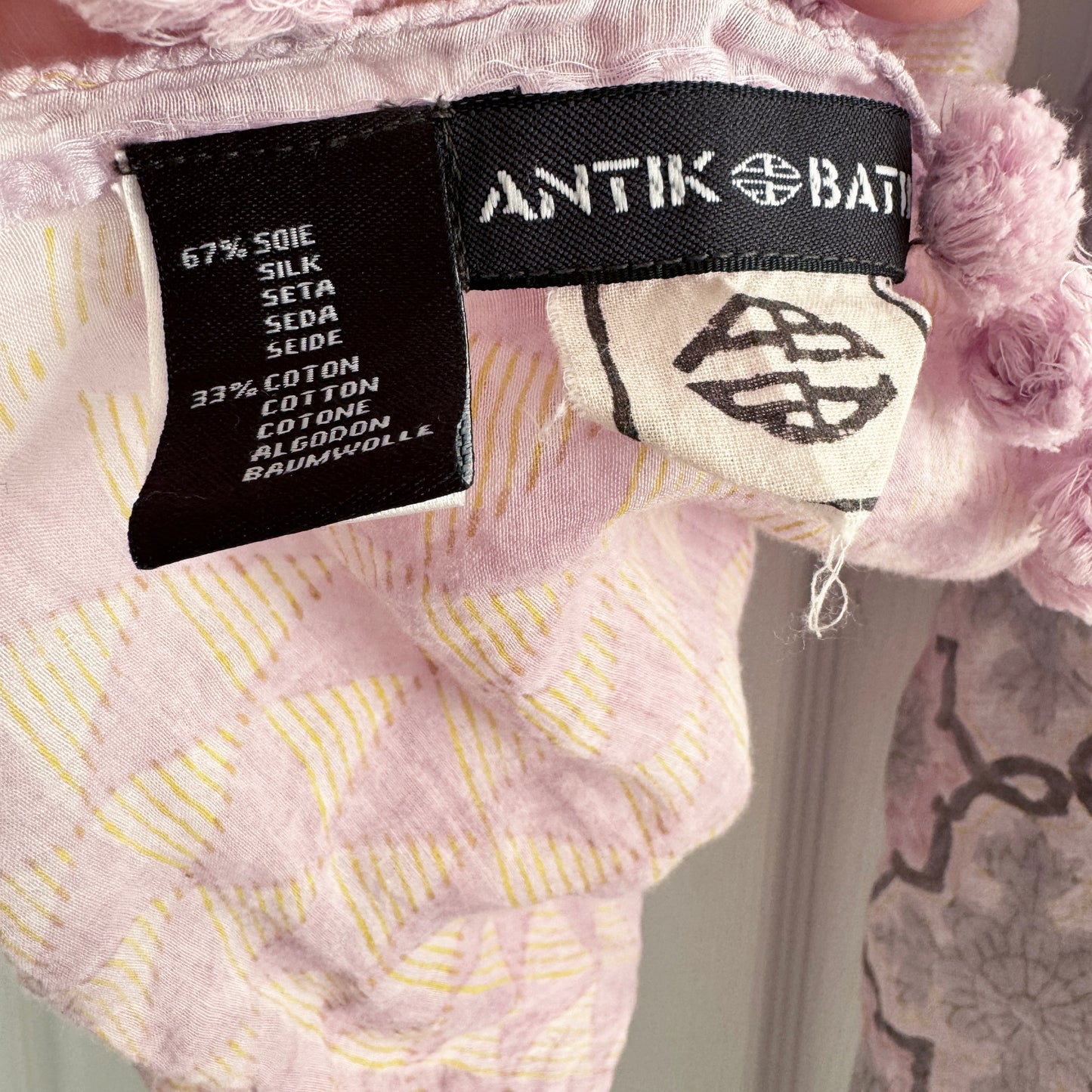 Antik Batik "Vili" Pareo Scarf in Lilac