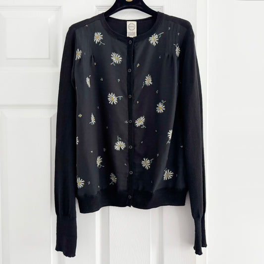 Antipast Floral Front Cardigan, size "2" (fits like a size Small)